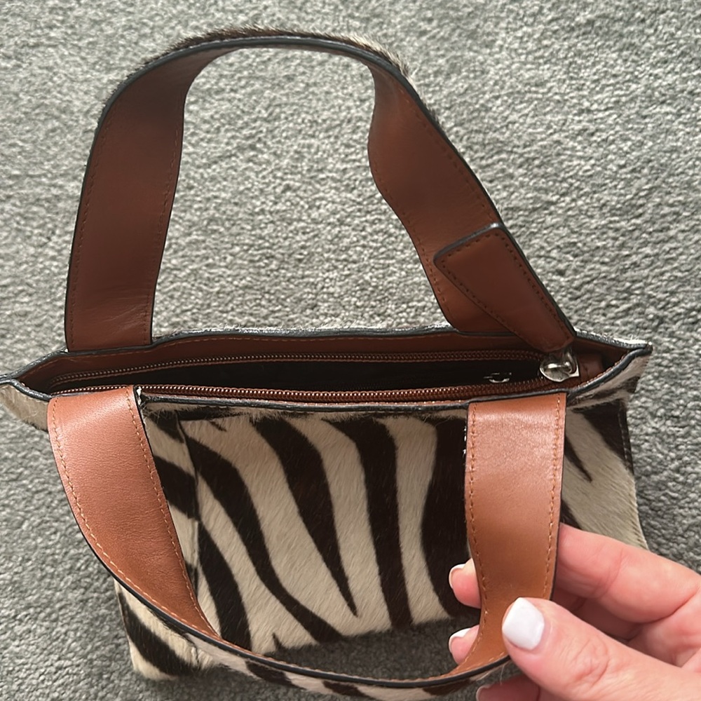 Vintage Adrienne Vittadini Zebra Bag - Picture 5 of 6